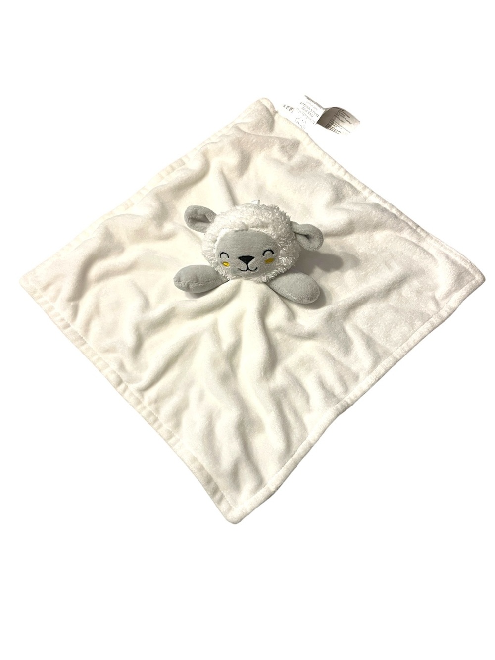 Koala Baby Plush Lamb Security Blanket - Cream & Light Gray